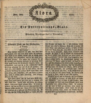 Flora (Baierische National-Zeitung) Dienstag 17. Dezember 1822