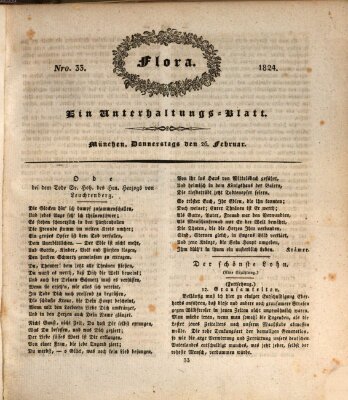 Flora (Baierische National-Zeitung) Donnerstag 26. Februar 1824
