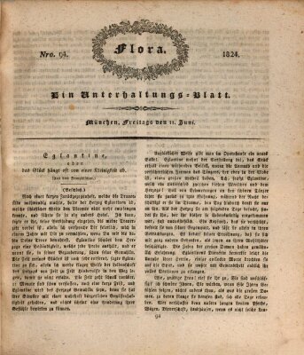 Flora (Baierische National-Zeitung) Freitag 11. Juni 1824