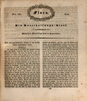Flora (Baierische National-Zeitung) Dienstag 14. September 1824