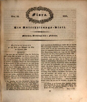 Flora (Baierische National-Zeitung) Dienstag 1. Februar 1825