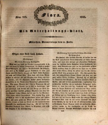 Flora (Baierische National-Zeitung) Donnerstag 21. Juli 1825