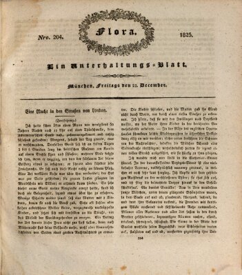 Flora (Baierische National-Zeitung) Freitag 23. Dezember 1825