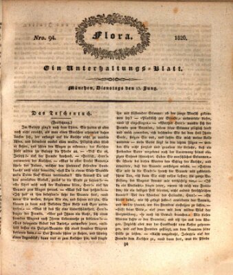 Flora (Baierische National-Zeitung) Dienstag 13. Juni 1826