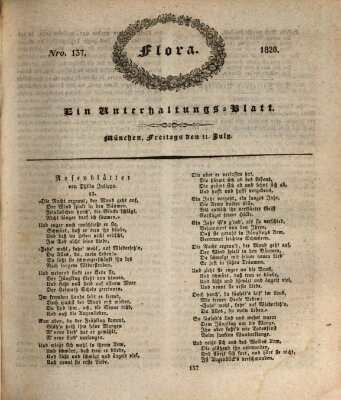 Flora (Baierische National-Zeitung) Freitag 11. Juli 1828