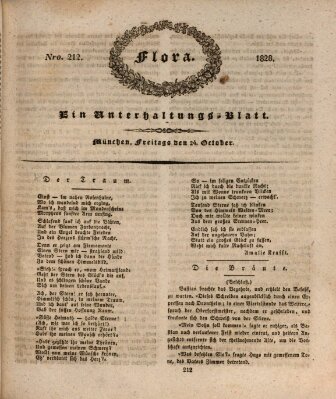 Flora (Baierische National-Zeitung) Freitag 24. Oktober 1828