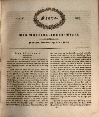 Flora (Baierische National-Zeitung) Donnerstag 5. März 1829