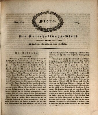 Flora (Baierische National-Zeitung) Sonntag 12. Juli 1829