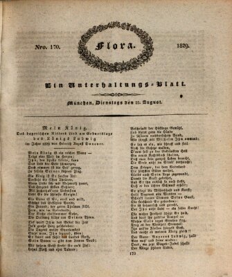 Flora (Baierische National-Zeitung) Dienstag 25. August 1829
