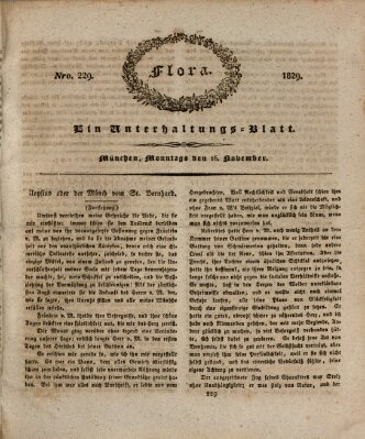 Flora (Baierische National-Zeitung) Montag 16. November 1829