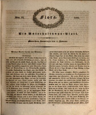 Flora (Baierische National-Zeitung) Sonntag 17. Januar 1830