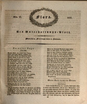 Flora (Baierische National-Zeitung) Freitag 22. Januar 1830