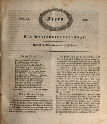 Flora (Baierische National-Zeitung) Dienstag 16. Februar 1830