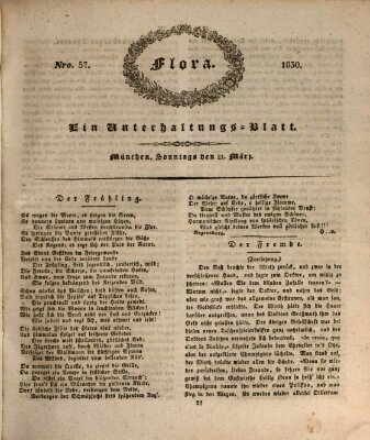 Flora (Baierische National-Zeitung) Sonntag 21. März 1830