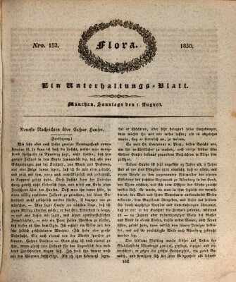 Flora (Baierische National-Zeitung) Sonntag 1. August 1830
