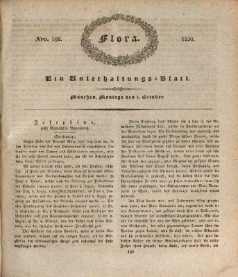 Flora (Baierische National-Zeitung) Montag 4. Oktober 1830