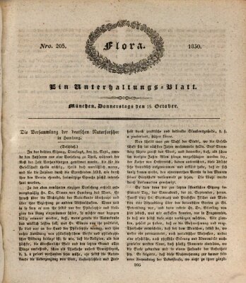 Flora (Baierische National-Zeitung) Donnerstag 14. Oktober 1830