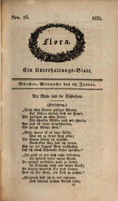 Flora (Baierische National-Zeitung) Mittwoch 19. Januar 1831
