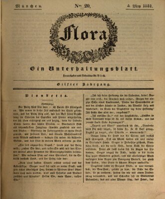 Flora (Baierische National-Zeitung) Donnerstag 5. Mai 1831