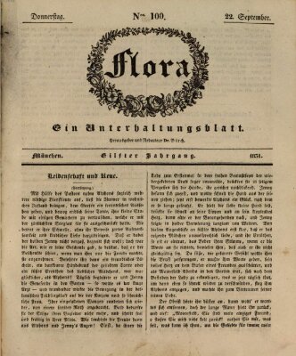 Flora (Baierische National-Zeitung) Donnerstag 22. September 1831