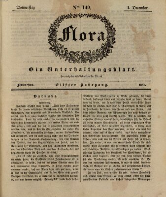 Flora (Baierische National-Zeitung) Donnerstag 1. Dezember 1831