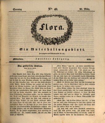 Flora (Baierische National-Zeitung) Sonntag 25. März 1832