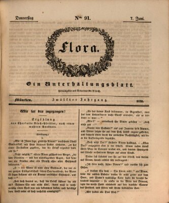 Flora (Baierische National-Zeitung) Donnerstag 7. Juni 1832