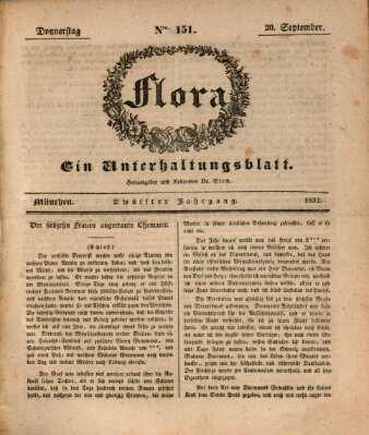Flora (Baierische National-Zeitung) Donnerstag 20. September 1832
