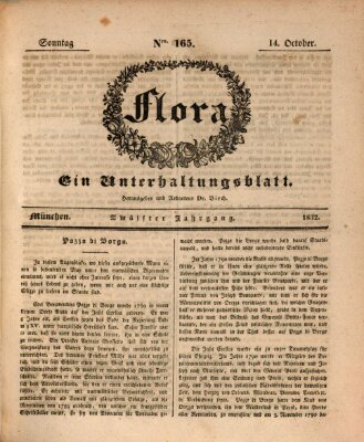 Flora (Baierische National-Zeitung) Sonntag 14. Oktober 1832