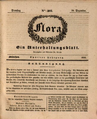 Flora (Baierische National-Zeitung) Dienstag 18. Dezember 1832