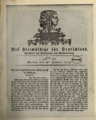 Der Freimüthige für Deutschland Samstag 23. Januar 1819