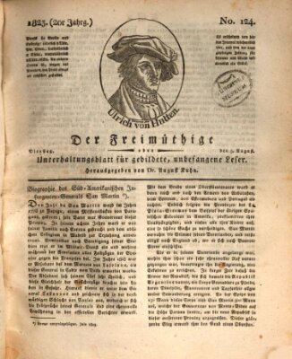 Der Freimüthige oder Unterhaltungsblatt für gebildete, unbefangene Leser Dienstag 5. August 1823
