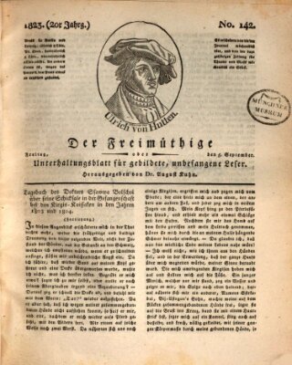 Der Freimüthige oder Unterhaltungsblatt für gebildete, unbefangene Leser Freitag 5. September 1823