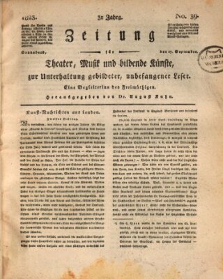 Der Freimüthige oder Unterhaltungsblatt für gebildete, unbefangene Leser Samstag 27. September 1823