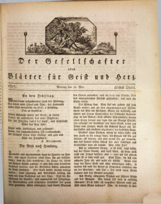 Der Gesellschafter oder Blätter für Geist und Herz Montag 26. Mai 1817