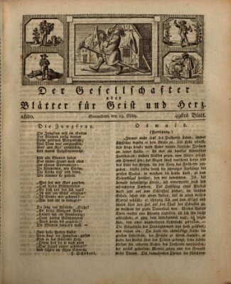 Der Gesellschafter oder Blätter für Geist und Herz Freitag 24. März 1820