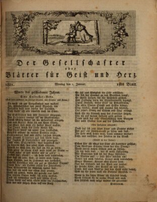 Der Gesellschafter oder Blätter für Geist und Herz Montag 1. Januar 1821