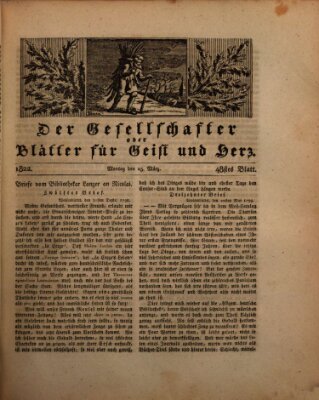 Der Gesellschafter oder Blätter für Geist und Herz Montag 25. März 1822