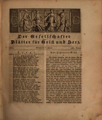 Der Gesellschafter oder Blätter für Geist und Herz Montag 6. Januar 1823