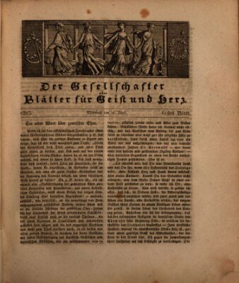 Der Gesellschafter oder Blätter für Geist und Herz Mittwoch 16. April 1823