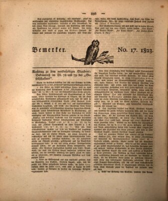 Der Gesellschafter oder Blätter für Geist und Herz Montag 4. August 1823