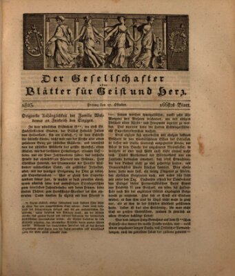Der Gesellschafter oder Blätter für Geist und Herz Freitag 17. Oktober 1823