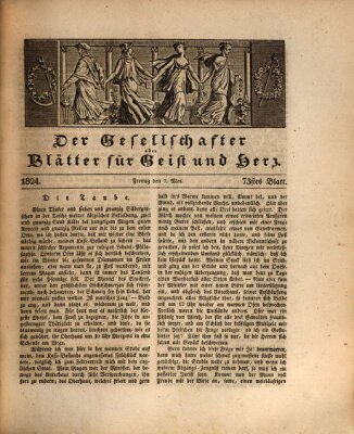 Der Gesellschafter oder Blätter für Geist und Herz Freitag 7. Mai 1824