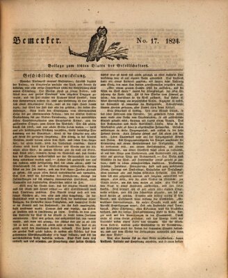 Der Gesellschafter oder Blätter für Geist und Herz Mittwoch 30. Juni 1824