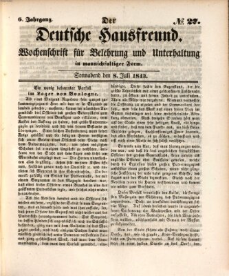 Der deutsche Hausfreund (Der Hausfreund) Samstag 8. Juli 1843