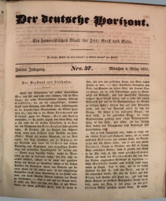 Der deutsche Horizont Sonntag 4. März 1832