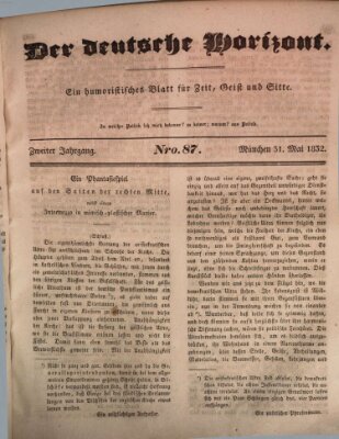 Der deutsche Horizont Donnerstag 31. Mai 1832