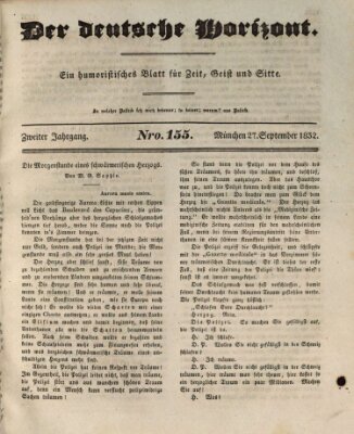 Der deutsche Horizont Donnerstag 27. September 1832