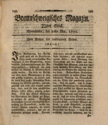 Braunschweigisches Magazin (Braunschweigische Anzeigen) Samstag 30. Mai 1795