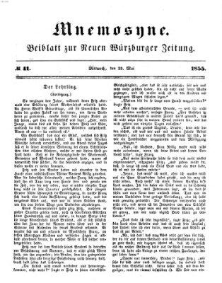 Mnemosyne (Neue Würzburger Zeitung) Mittwoch 23. Mai 1855
